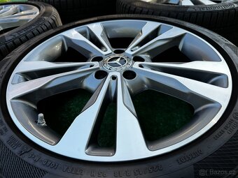 Originál alu kola Mercedes 5x112 R18 C class zima - 6