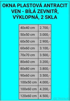 okno plastové šedé - 6