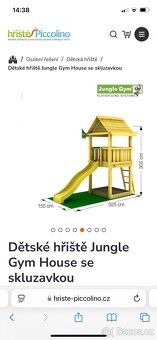 Dětské hřiště Jungle Gym House se skluzavkou - 6