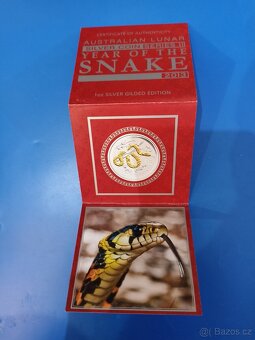 LUNAR YEAR OF THE SNAKE 2013 SILVER GILDED EDITION 1OZ - 6