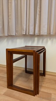 Hnízdové stolky starožitné a stolní lampa Napako - 6
