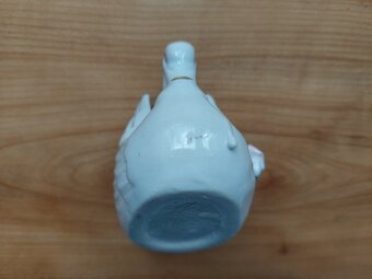 Pěkná porcelánová soška - labuť, solnička, cukřenka dekorace - 6