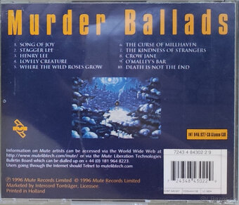 CD Nick Cave: Nocturama / Henry's Dream / Murder Ballads - 6