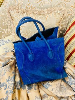 Kabelka Celine Electric Royal Blue Suede Phantom  Bag - 6