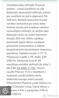 Elektrický ohřívač vody 100L - 6