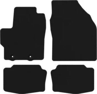 Na YARIS kompletní sada luxusních velurových auto koberců - 6