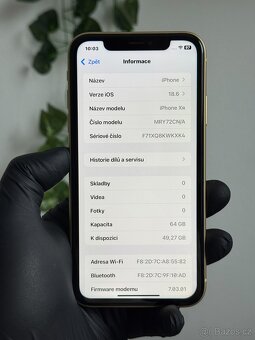 iPhone Xr 64GB žlutý - 100% baterie, záruka - 6
