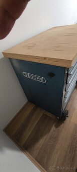 Pojízdný ponk - dílenský stolek - dílenská skříň GEDORE - 6
