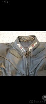 Kvalitní silná kožená moto bunda - 6