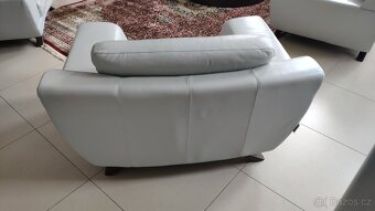 Kožená Italská sedací souprava + křesla - 6