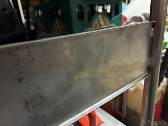 Plošinový vozík 470x730 mm, NEREZOVÝ - 6