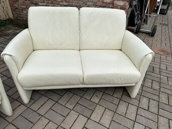 Kožená sedací souprava Elastoform® 3+2 VÝBORNÝ STAV - 6