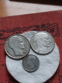 STŘÍBRNÝ 20+10 FRANC+ 50CENT - 6