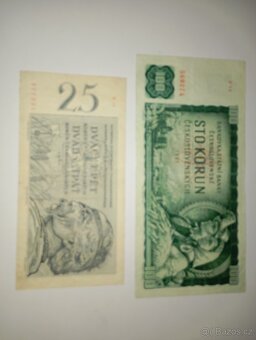 BANKOVKY 100+25 KČS 1961, VZÁCNÉ SÉRIE, PĚKNÉ STAVY - 6