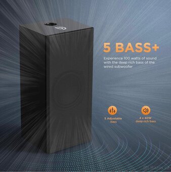 Nový Soundbar Bomaker Tapio V, bezdrátový subwoofer - 6