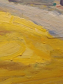 Obraz Jaromír Hynšt, Cestou domů 1995, olej 75x55 - 6