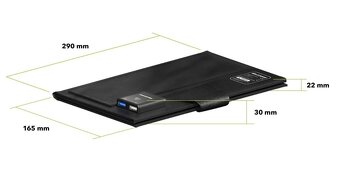 SKLÁDACÍ SOLÁRNÍ PANEL AlzaPower MAX-E 21W - 6