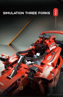 Stavebnice F1 červená, kompatibilní s LEGO - 6