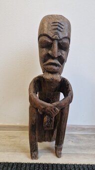 Dvojice ancestorálních figur kmen IGBO - Nigérie, dovoz 1950 - 6