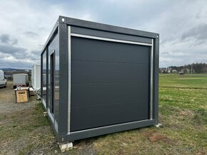 Stavební Buňka/ kontejner 6m3m - Sekční vrata - záruka - 6