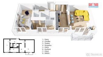Prodej bytu 3+kk, 56 m², Neděliště, ul. Josefa Košťála - 6