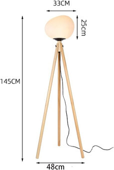 Stojací designová trojnožkovou lampa - 6