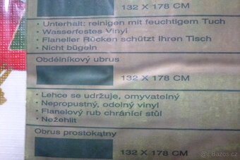 Vánoční ubrus 178cm x 132cm -zcela nový - 6