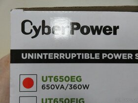 Zánovní záložní zdroj Cyber Power UT650EG (650VA/360W) - 6