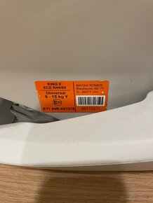 Autosedačka Britax Römer King 2 - 9-18kg - 6