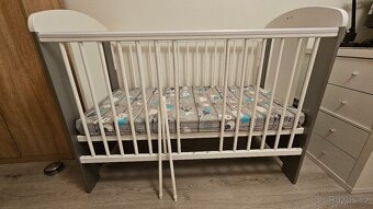 Dětská postýlka Drewex s matrací a chráničem 120×60 - 6