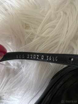 GUCCI ORIGINÁL SPOLEČENSKÉ BOTY NA KLÍNKU NA PODPATKU VEL.37 - 6