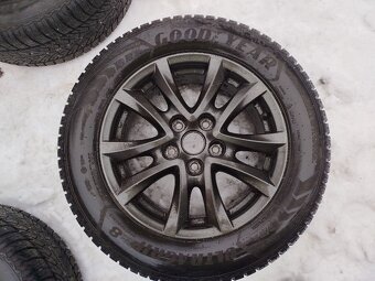 ORIGINAL ALU KOLA MAZDA - r16 rozteč 5x114,3 + zimní pneu - 6