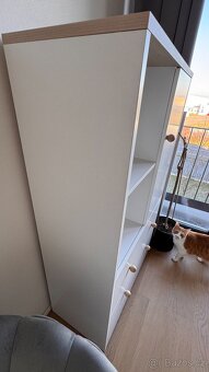 KOMODA JEDNODVEŘOVÁ BÍLÁ/BUK FJORD ELMO 08 - 6