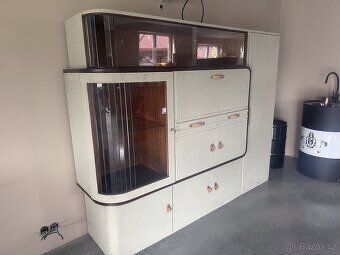 komoda + křesla Halabala starožitnosti, mycák - 6