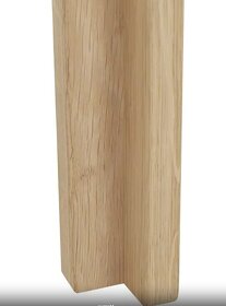 Velký rozkládací dubový stůl z masivu Germany - 120-180 cm - 6