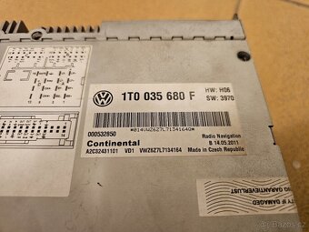 Originál rádio VW RNS 510 + Náhradní díly - 6