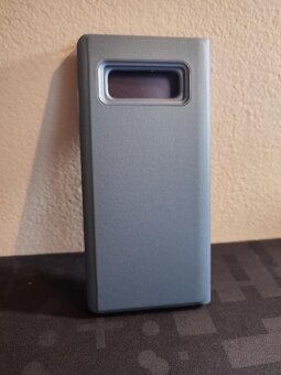 Zrcadlový kryt pro Samsung Galaxy Note 8 - modrý/stříbrný - 6