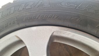 Alu kola BMW 17" 5x120 zimní pneu 225/50R17 6mm F31 - 6