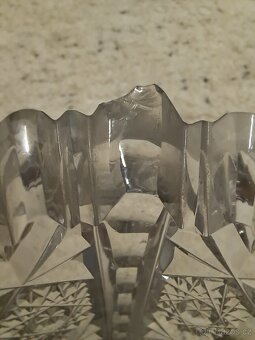 starožitné broušené sklo český křišťál - 6