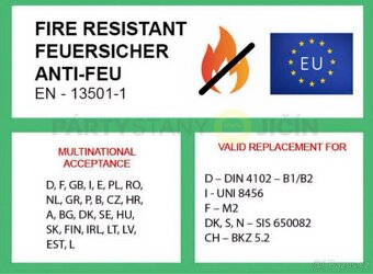 Párty stan 4x8 m - PVC Standard Ohnivzdorný - 6