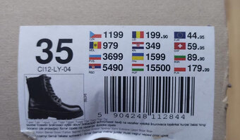 Dámské/dívčí zimní boty černé barvy se zateplením vel. 35 - 6