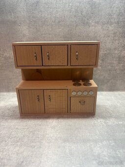 Ručně vyráběná sada dřevěného mini nábytku z buku - 6