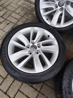 ALU 5x120 r18 OPEL + LETNÍ PNEU - 6