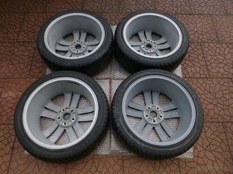 Letní alu sada disky originál VW 5x112 8Jx18 ET44 Borbet - 6