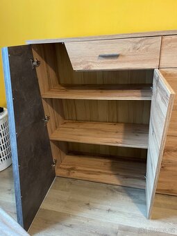Designový moderní set - Skříň + Komoda - 6