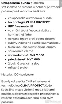 Přechodová softshellová bunda CMP, top stav, 146 - 6