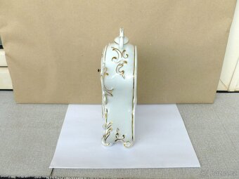 Porcelánové hodiny RoyalDux České Baroko funkční - 6