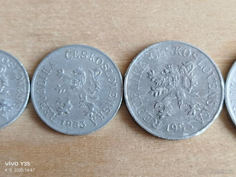 Haléře Československo 1953 - 6