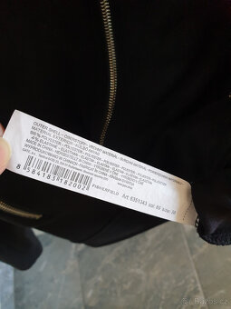 Černá semišová biker bunda sako kabátek na zip Gate M 38 - 6