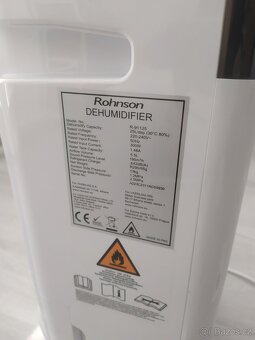 Odvlhčovač Rohnson R-91125 double filter & ionizer - 6